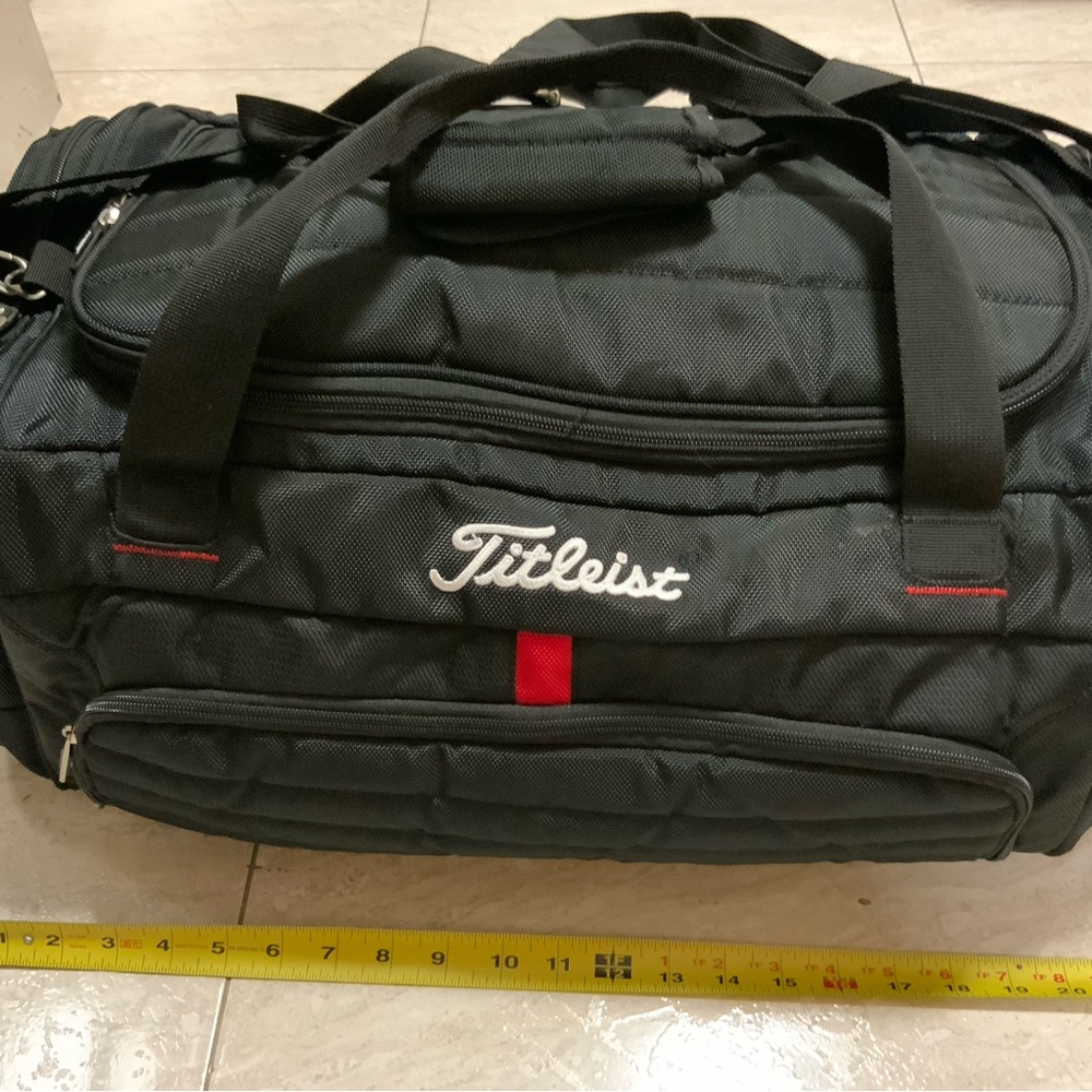 Titleist Black Duffel with Red Accent